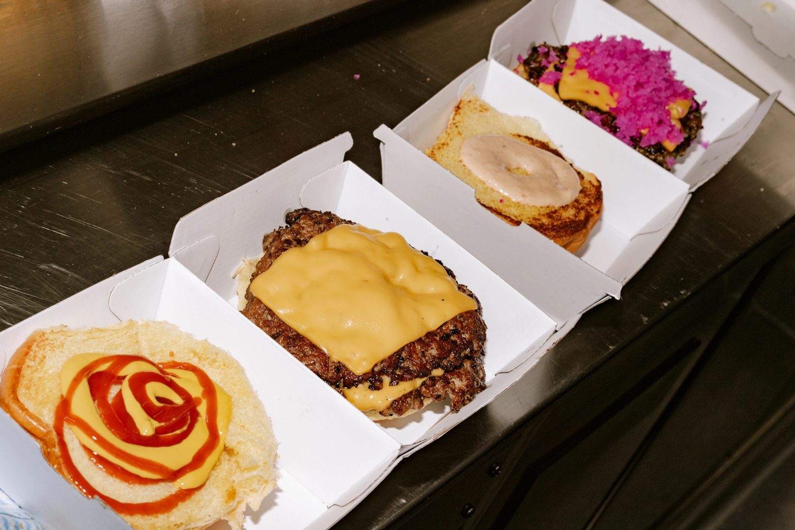 Building the smash burgers